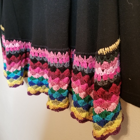 💫3 for $25!!! Jacqueline B Black Knit Sweater/Jacket Sz M - Picture 5 of 6